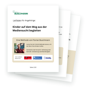 Leitfaden für Angehörige „Kinder auf dem Weg aus der Mediensucht begleiten“ von Florian Buschmann